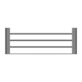 BIANCA TOWEL RACK GUN METAL GREY