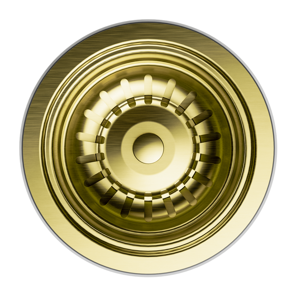 KITCHEN SINK BASKET WASTE BRUSHED GOLD