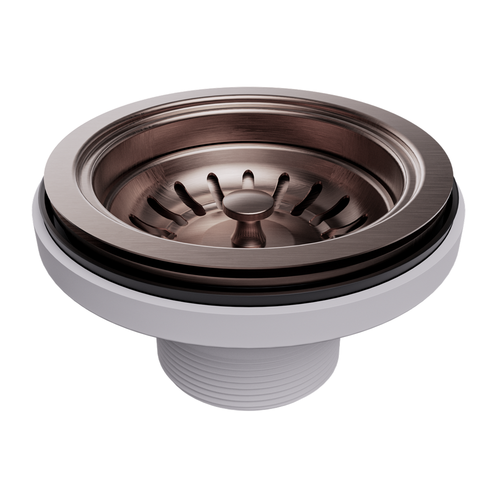 KITCHEN SINK BASKET WASTE BRUSHED BRONZE