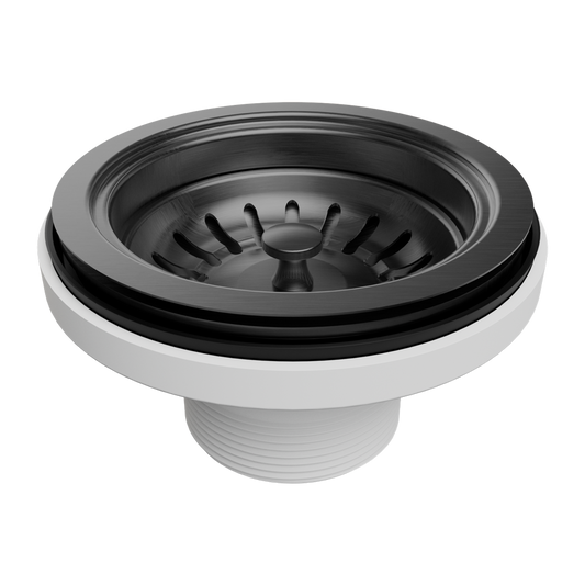 KITCHEN SINK BASKET WASTE GUN METAL