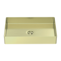 OPAL RECTANGLE STAINLESS STEEL BASIN BRUSHED GOLD