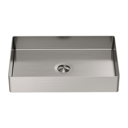OPAL RECTANGLE STAINLESS STEEL BASIN BRUSHED NICKEL