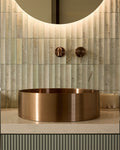 MECCA WALL BASIN/BATH MIXER SEPARATE BACK PLATE 120/160/185/230/260MM BRUSHED BRONZE