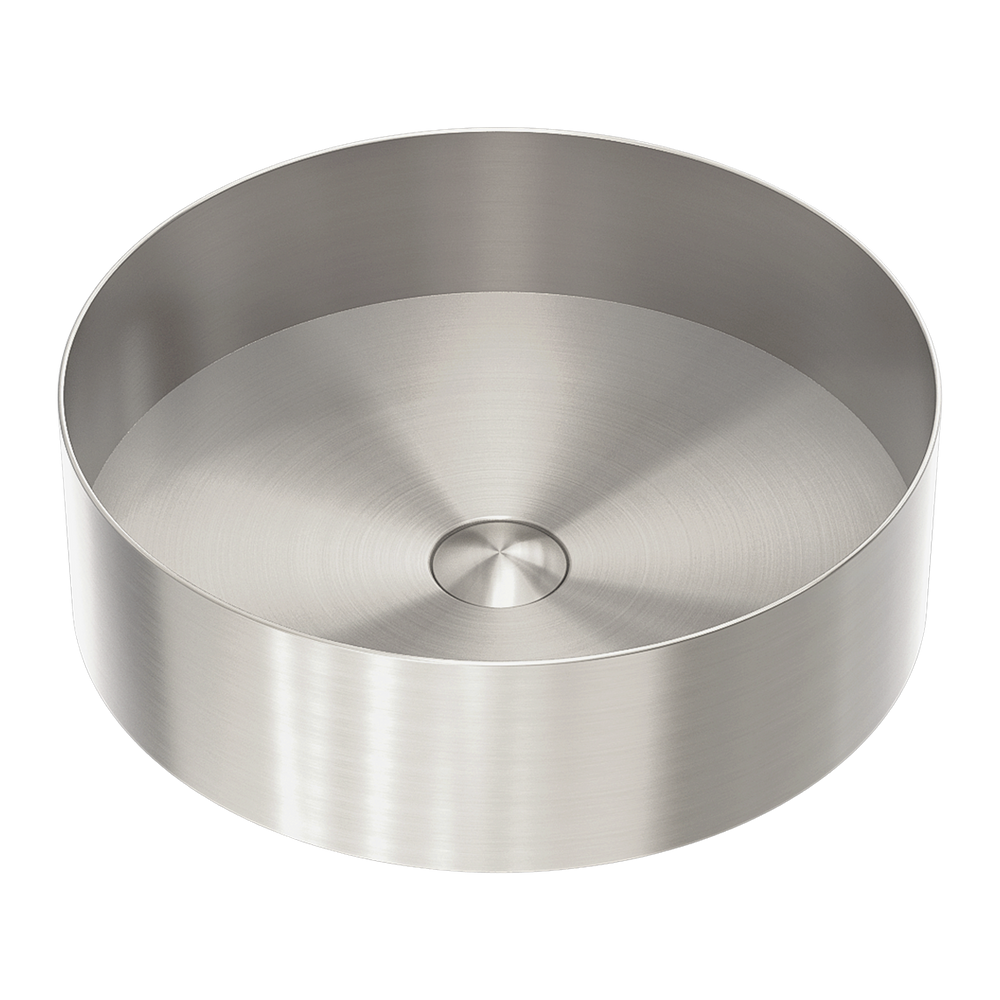 OPAL ROUND 400MM STAINLESS STEEL BASIN BRUSHED NICKEL
