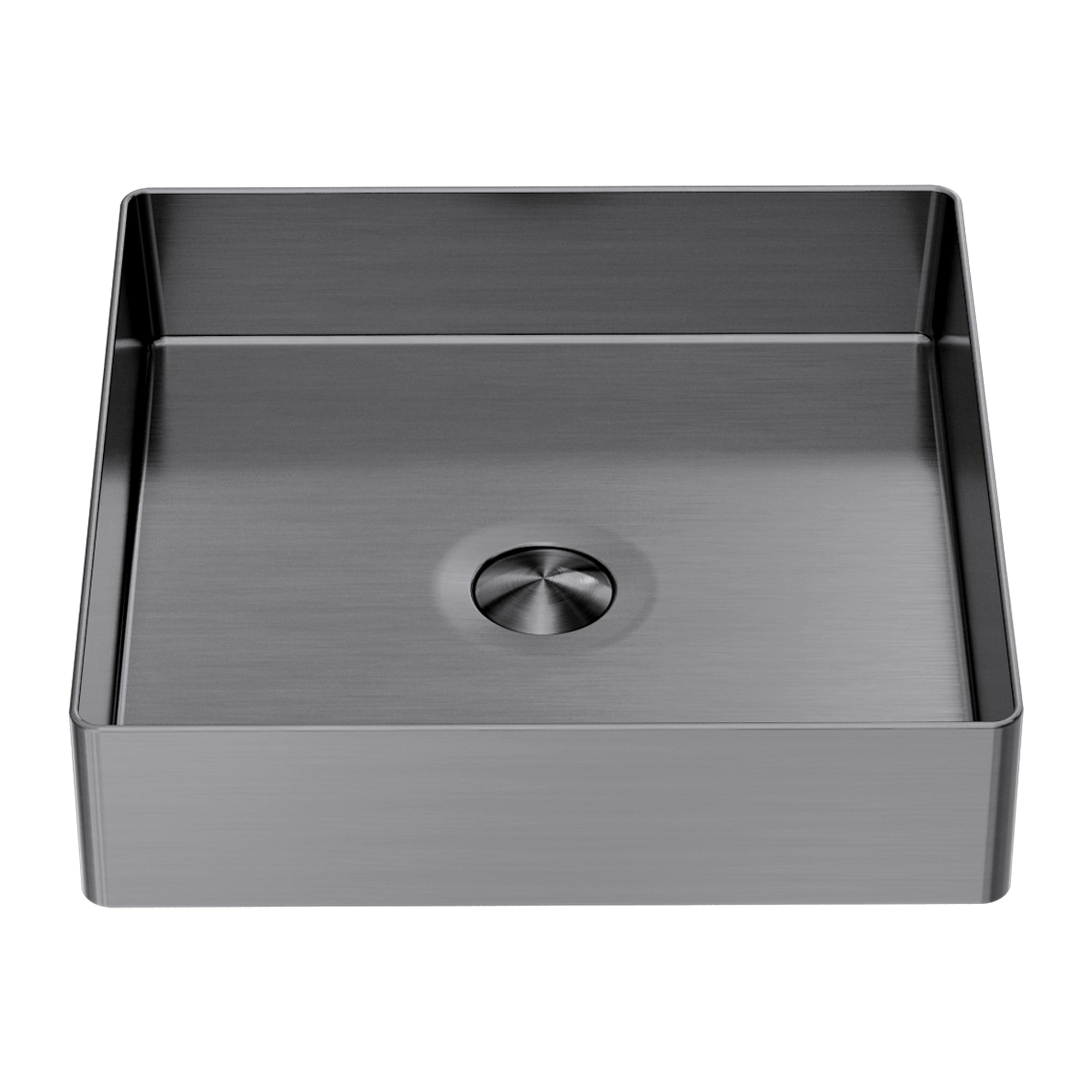 OPAL SQUARE 400MM STAINLESS STEEL BASIN GRAPHITE (NRB401SGR) GRAPHITE