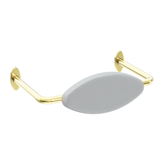 MECCA CARE DDA ACCESSIBLE TOILET BACKREST BRUSHED GOLD