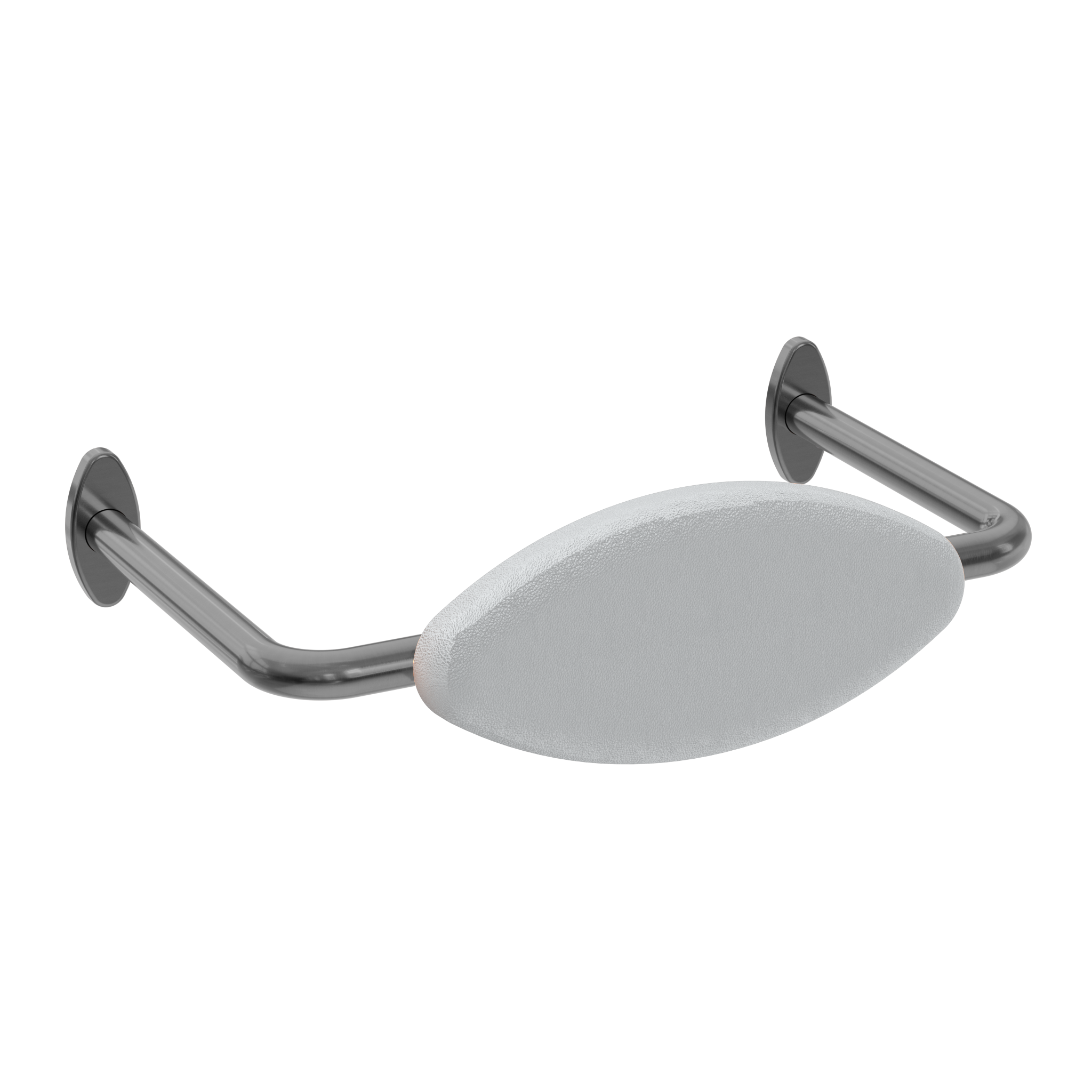 MECCA CARE DDA ACCESSIBLE TOILET BACKREST GUN METAL