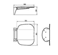 MECCA CARE SHOWER SEAT 400X330MM CHROME