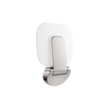 MECCA CARE SHOWER SEAT 400X330MM BRUSHED NICKEL