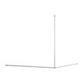 MECCA CARE CURTAIN RAIL 1200X1200MM 90 DEGREE BRUSHED NICKEL