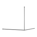 MECCA CARE CURTAIN RAIL 1200X1200MM 90 DEGREE GUN METAL