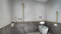 MECCA CARE DDA ACCESSIBLE TOILET BACKREST BRUSHED GOLD