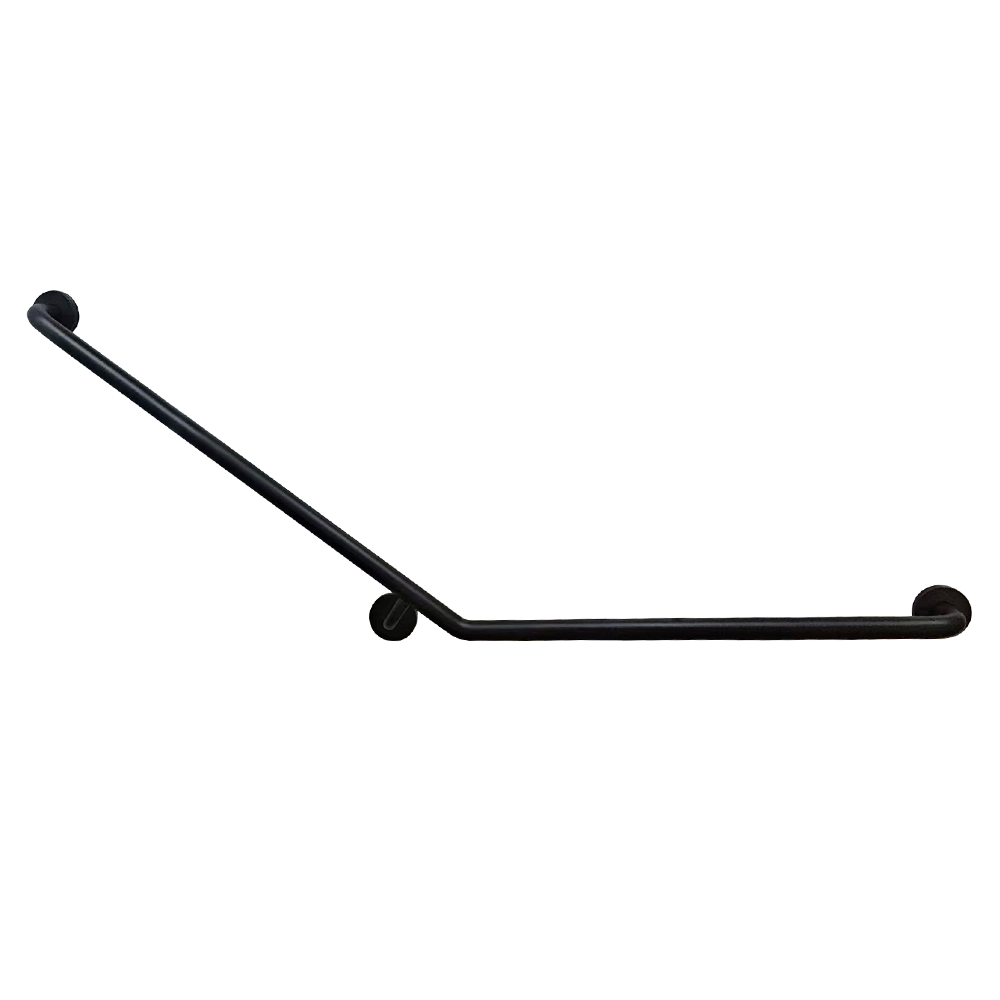 CLASSIC CARE SS304 800X700 140 DEGREES LEFT HAND (CONCEALED FIXING) MATTE BLACK