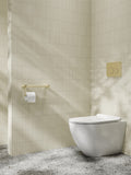 MECCA CARE 25MM TOILET ROLL RAIL 300/450MM BRUSHED GOLD
