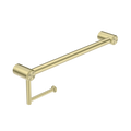 MECCA CARE 25MM TOILET ROLL RAIL 300/450MM BRUSHED GOLD