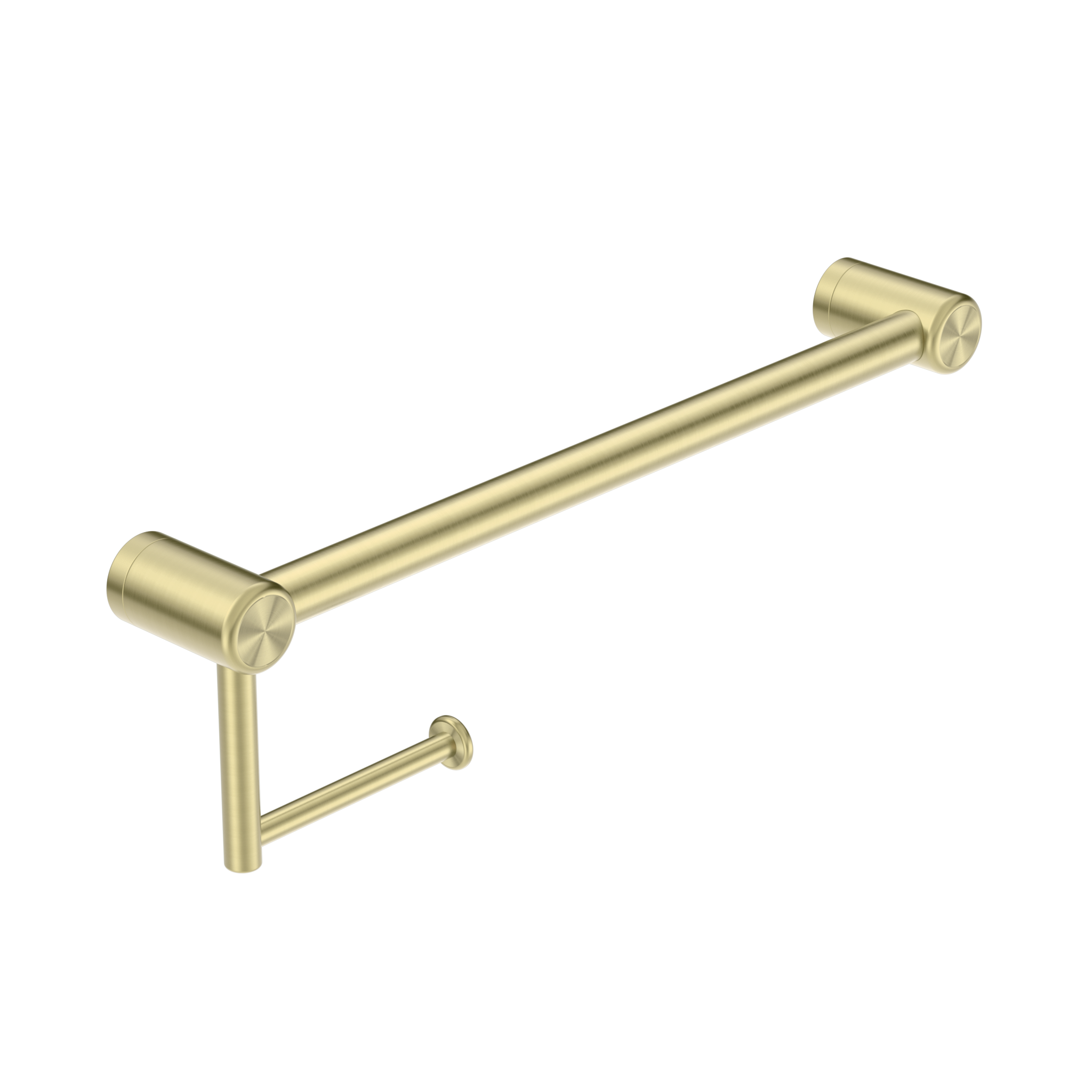 MECCA CARE 25MM TOILET ROLL RAIL 300/450MM BRUSHED GOLD
