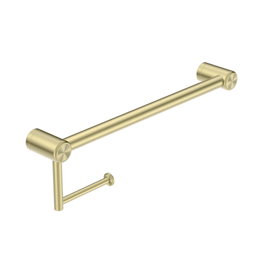 MECCA CARE 25MM TOILET ROLL RAIL 300/450MM BRUSHED GOLD