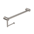 MECCA CARE 25MM TOILET ROLL RAIL 300/450MM BRUSHED NICKEL