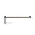 MECCA CARE 25MM TOILET ROLL RAIL 300/450MM BRUSHED NICKEL
