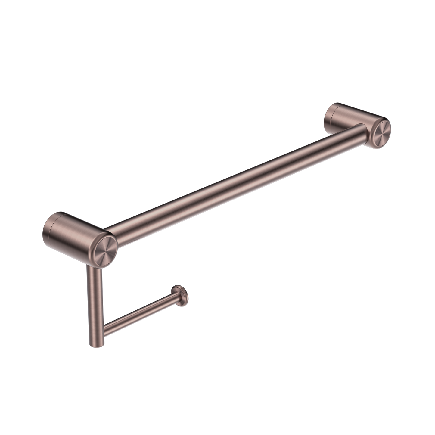 MECCA CARE 25MM TOILET ROLL RAIL 300/450MM BRUSHED BRONZE