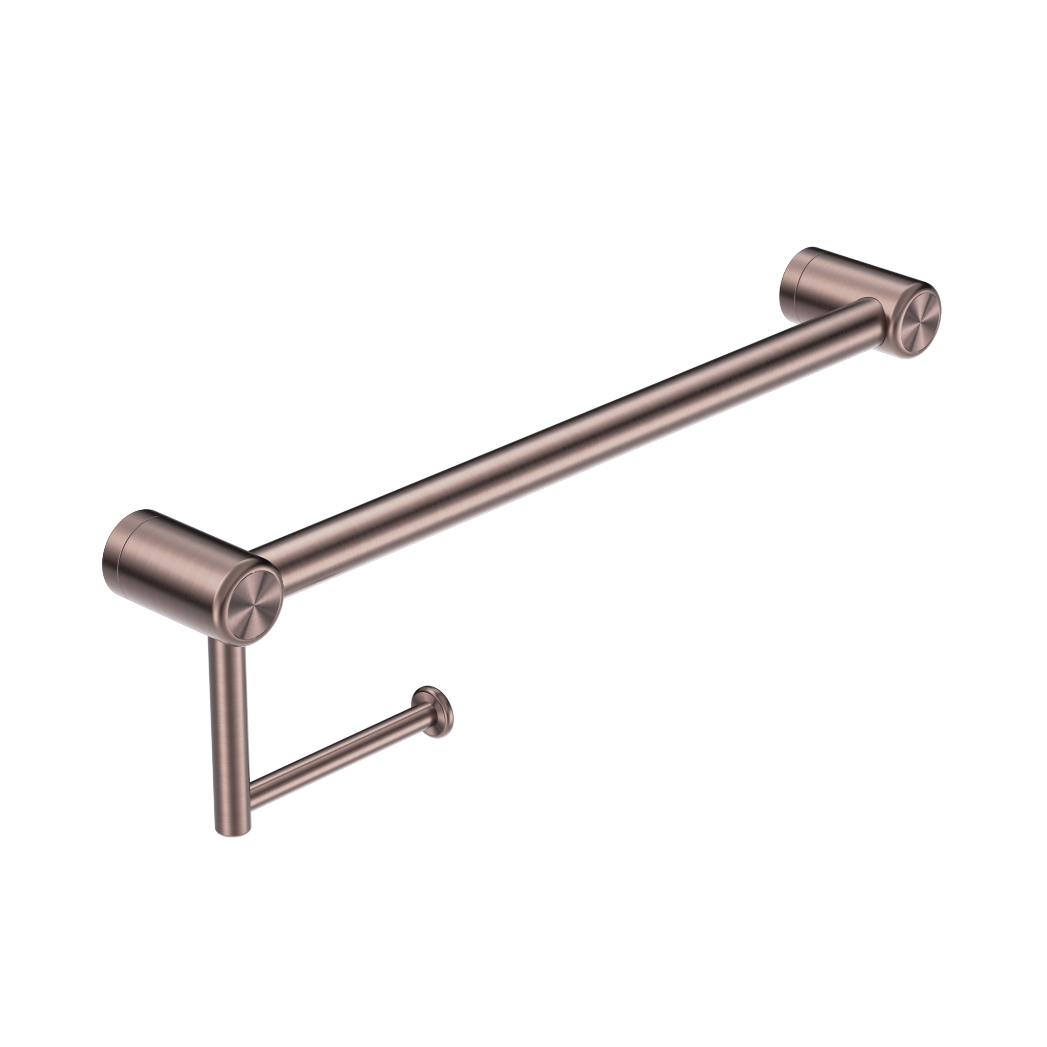 MECCA CARE 25MM TOILET ROLL RAIL 300/450MM BRUSHED BRONZE