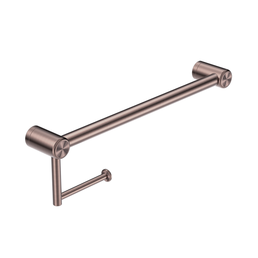 MECCA CARE 25MM TOILET ROLL RAIL 300/450MM BRUSHED BRONZE