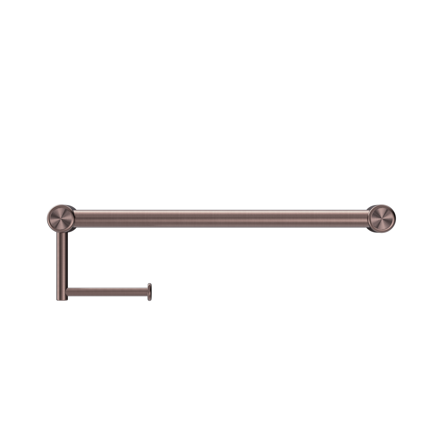 MECCA CARE 25MM TOILET ROLL RAIL 300/450MM BRUSHED BRONZE