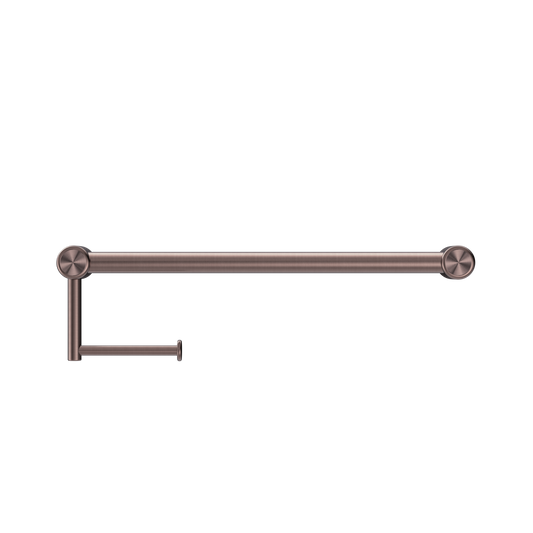 MECCA CARE 25MM TOILET ROLL RAIL 300/450MM BRUSHED BRONZE