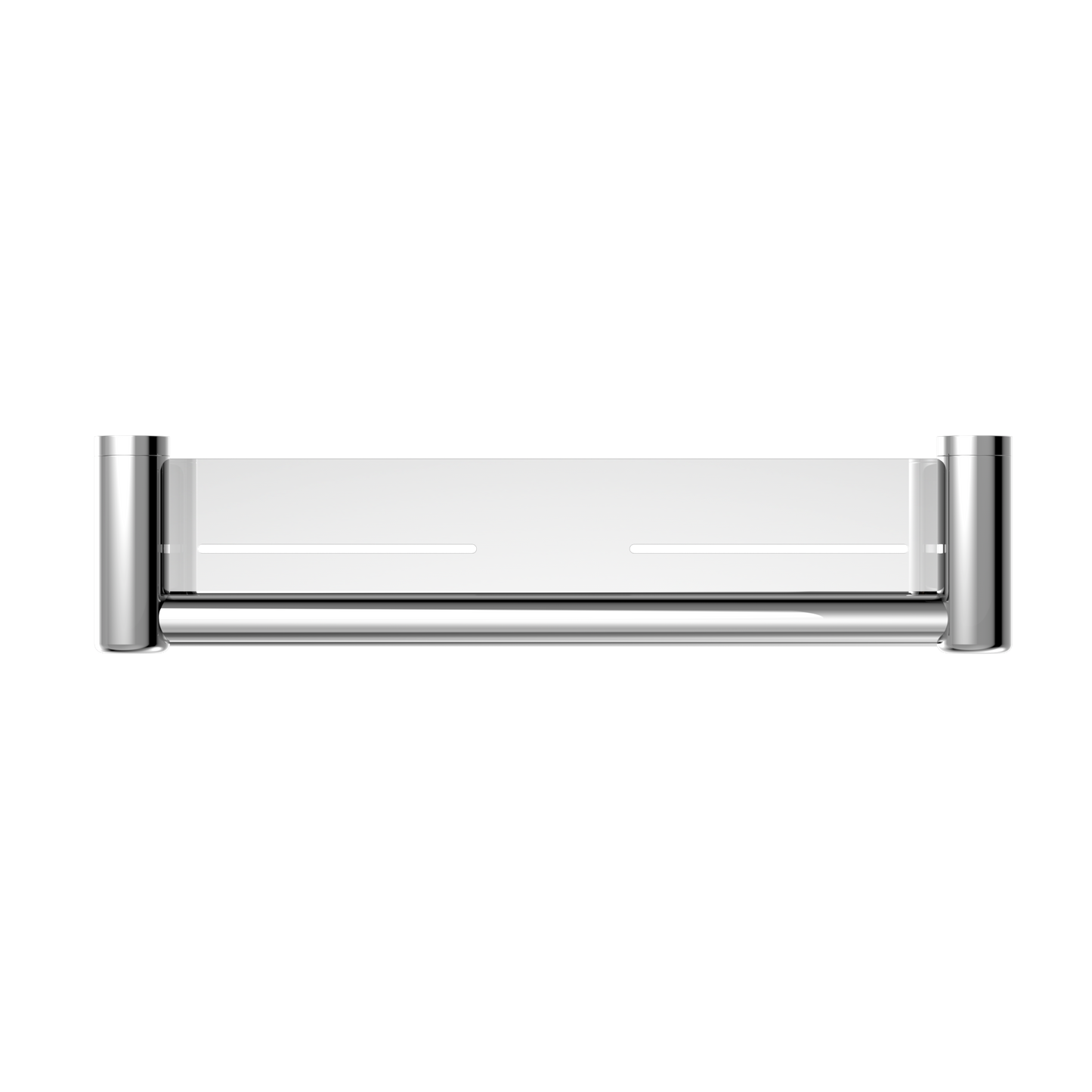 MECCA CARE 25MM GRAB RAIL WITH SHELF 300/450MM CHROME
