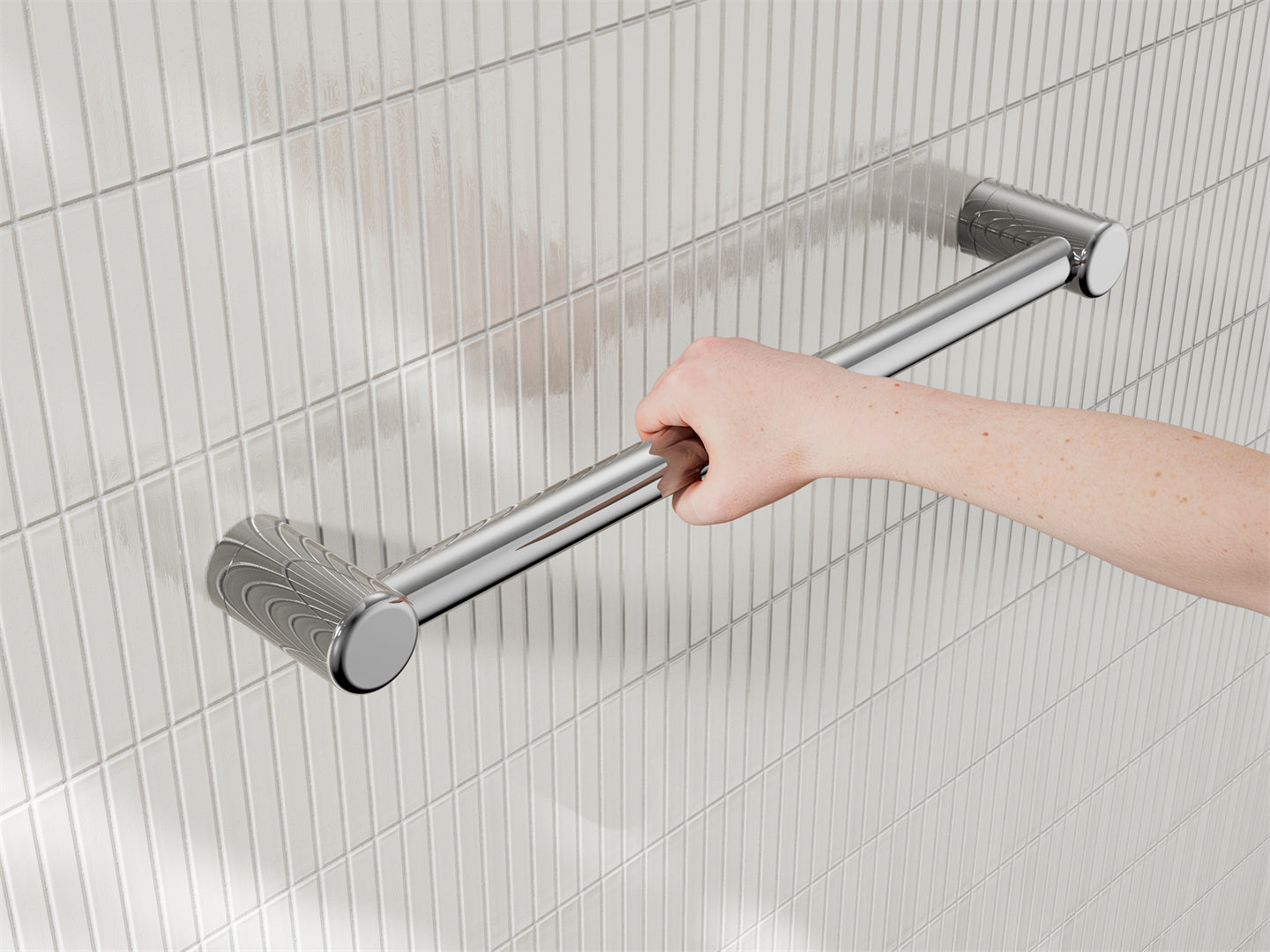 MECCA CARE 25MM GRAB RAIL 300/450/600/900/1200MM CHROME