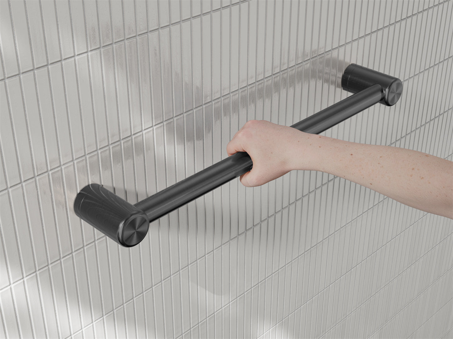 MECCA CARE 25MM GRAB RAIL 300/450/600/900/1200MM GUN METAL