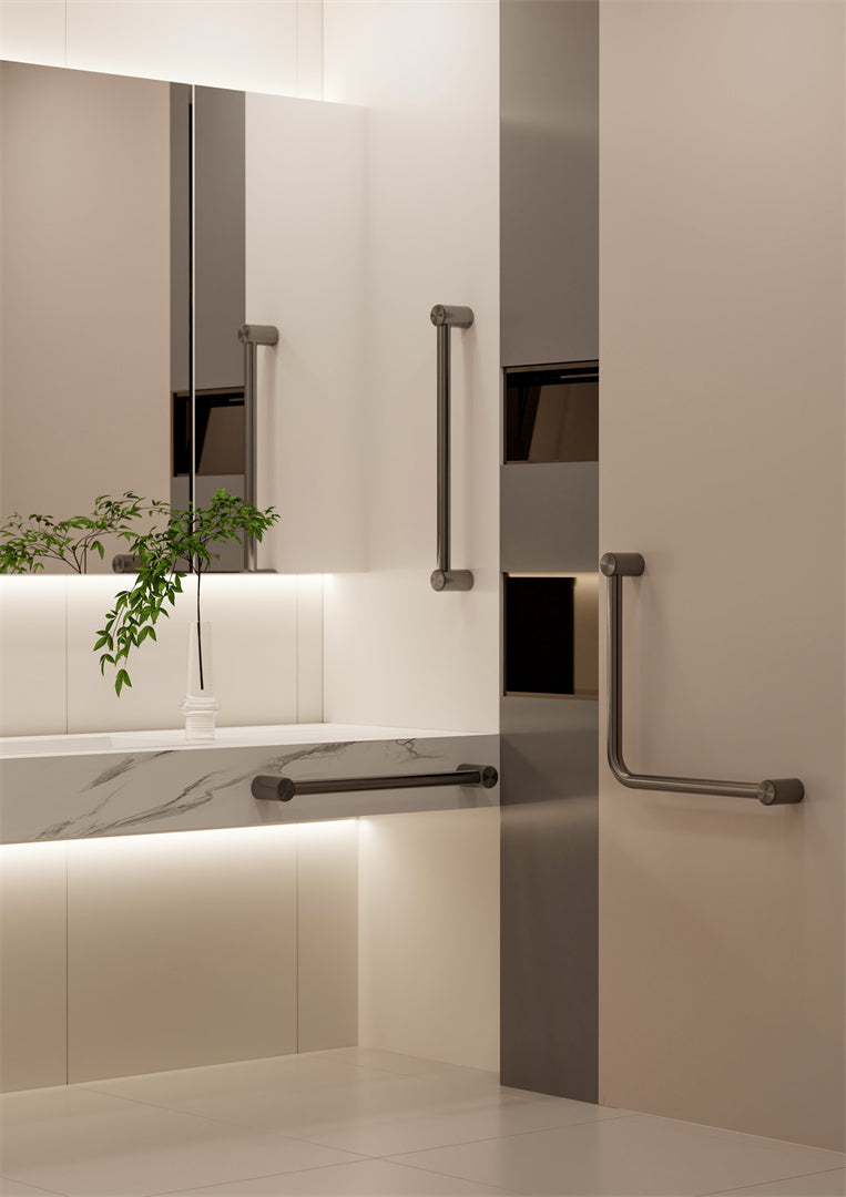 MECCA CARE 25MM GRAB RAIL 300/450/600/900/1200MM GUN METAL