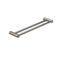 MECCA CARE 25MM DOUBLE TOWEL GRAB RAIL 600/900MM BRUSHED NICKEL