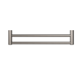 MECCA CARE 25MM DOUBLE TOWEL GRAB RAIL 600/900MM BRUSHED NICKEL