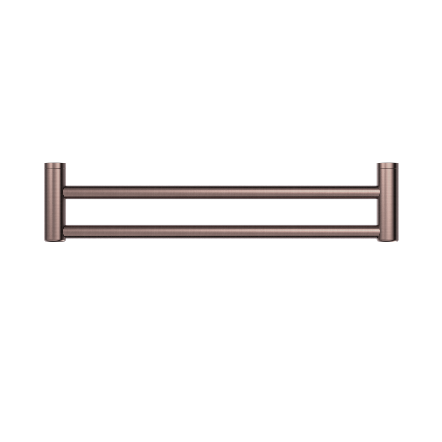MECCA CARE 25MM DOUBLE TOWEL GRAB RAIL 600/900MM BRUSHED BRONZE