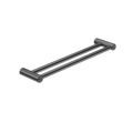 MECCA CARE 25MM DOUBLE TOWEL GRAB RAIL 600/900MM GUN METAL