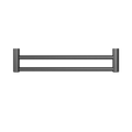 MECCA CARE 25MM DOUBLE TOWEL GRAB RAIL 600/900MM GUN METAL