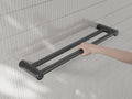 MECCA CARE 25MM DOUBLE TOWEL GRAB RAIL 600/900MM GUN METAL