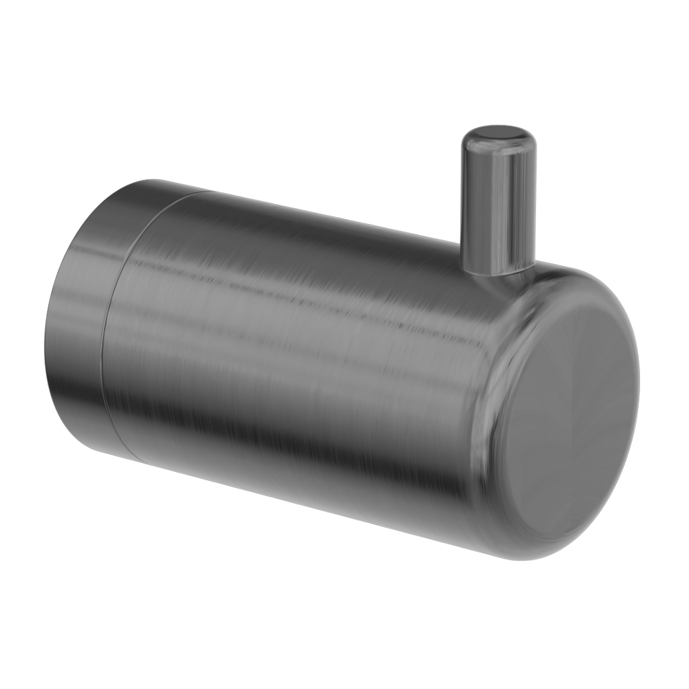 MECCA CARE 25MM WALL HOOK GUN METAL