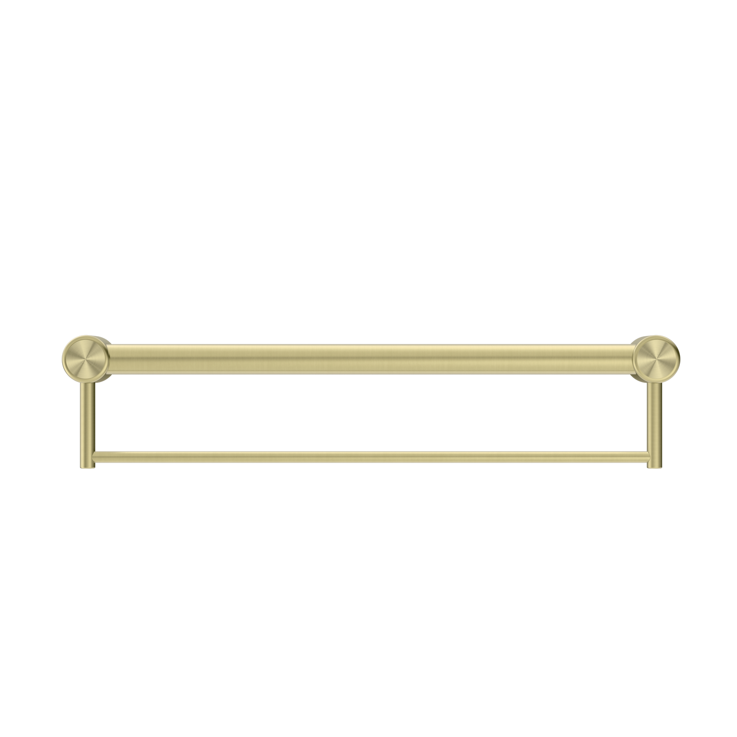 MECCA CARE 32MM GRAB RAIL WITH TOWEL HOLDER 300/600/900MM BRUSHED GOLD