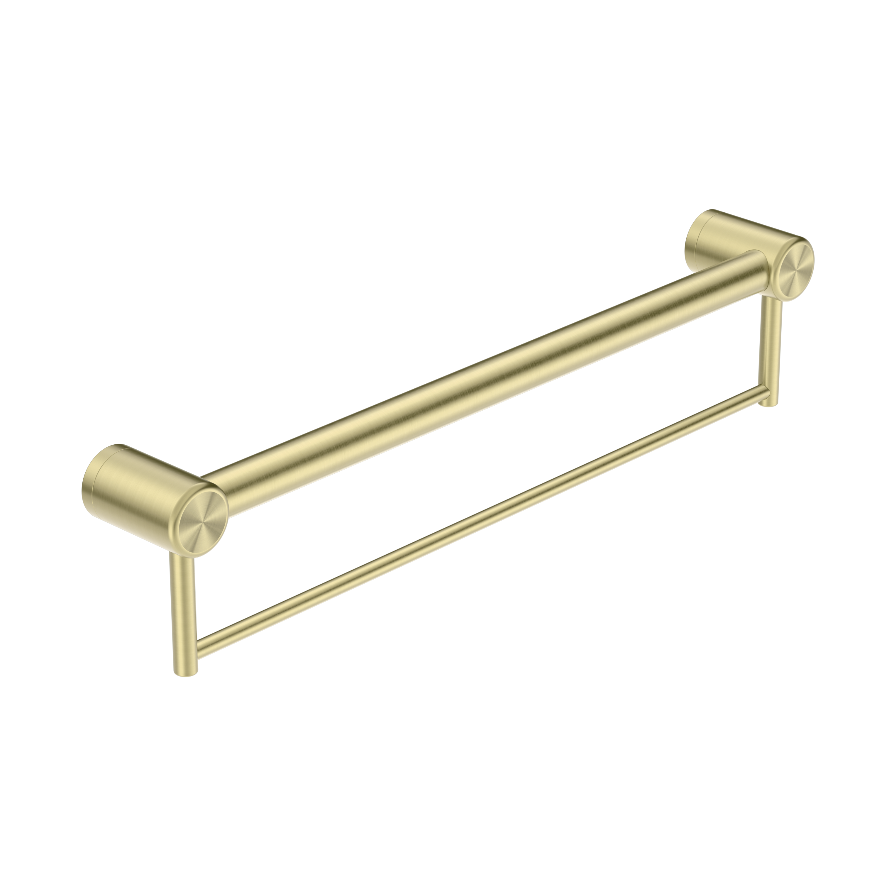MECCA CARE 32MM GRAB RAIL WITH TOWEL HOLDER 300/600/900MM BRUSHED GOLD