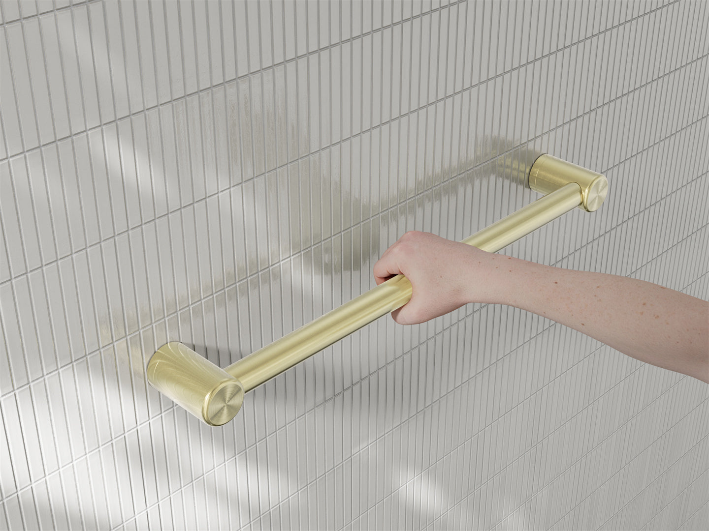 MECCA CARE 32MM GRAB RAIL 300/450/600/900/1200MM BRUSHED GOLD