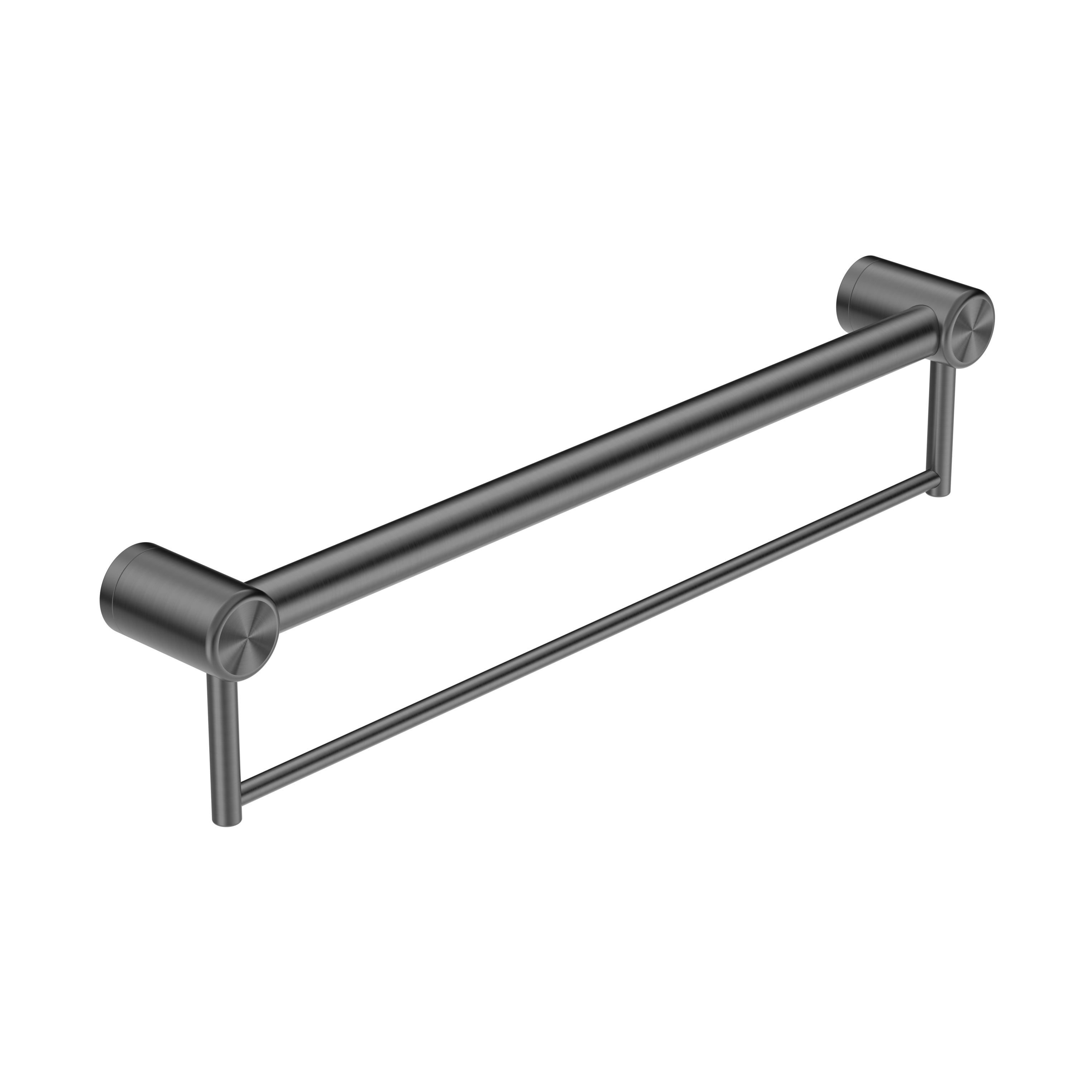 MECCA CARE 32MM GRAB RAIL WITH TOWEL HOLDER 300/600/900MM GUN METAL