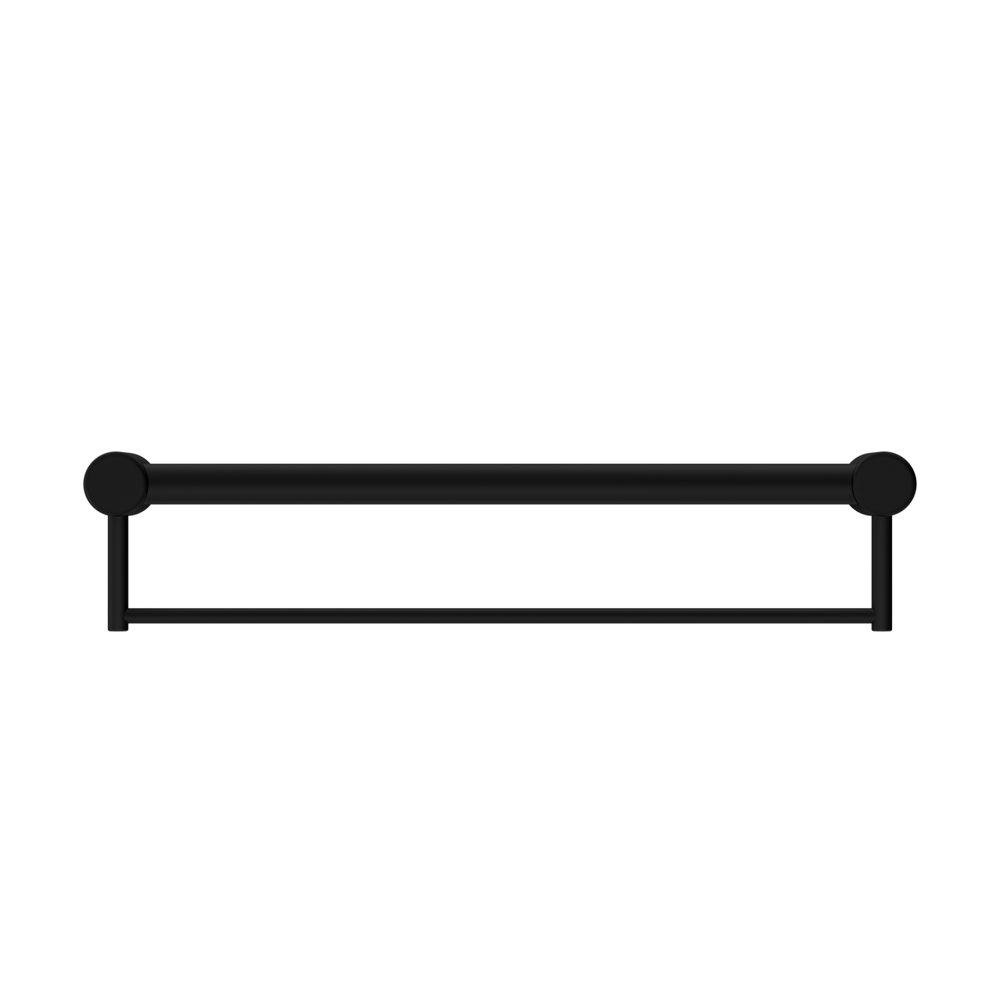 MECCA CARE 32MM GRAB RAIL WITH TOWEL HOLDER 300/600/900MM MATTE BLACK