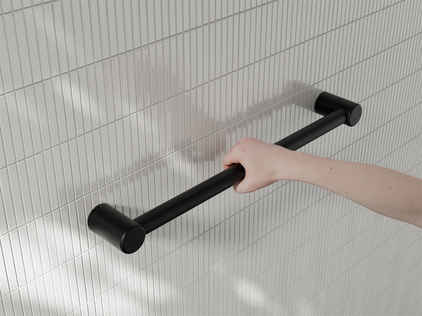MECCA CARE 32MM GRAB RAIL 300/450/600/900/1200MM MATTE BLACK