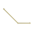 MECCA CARE 32MM AMBULANT TOILET GRAB RAIL 45 DEGREE 750X450MM BRUSHED GOLD