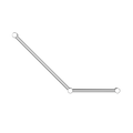 MECCA CARE 32MM AMBULANT TOILET GRAB RAIL 45 DEGREE 750X450MM CHROME