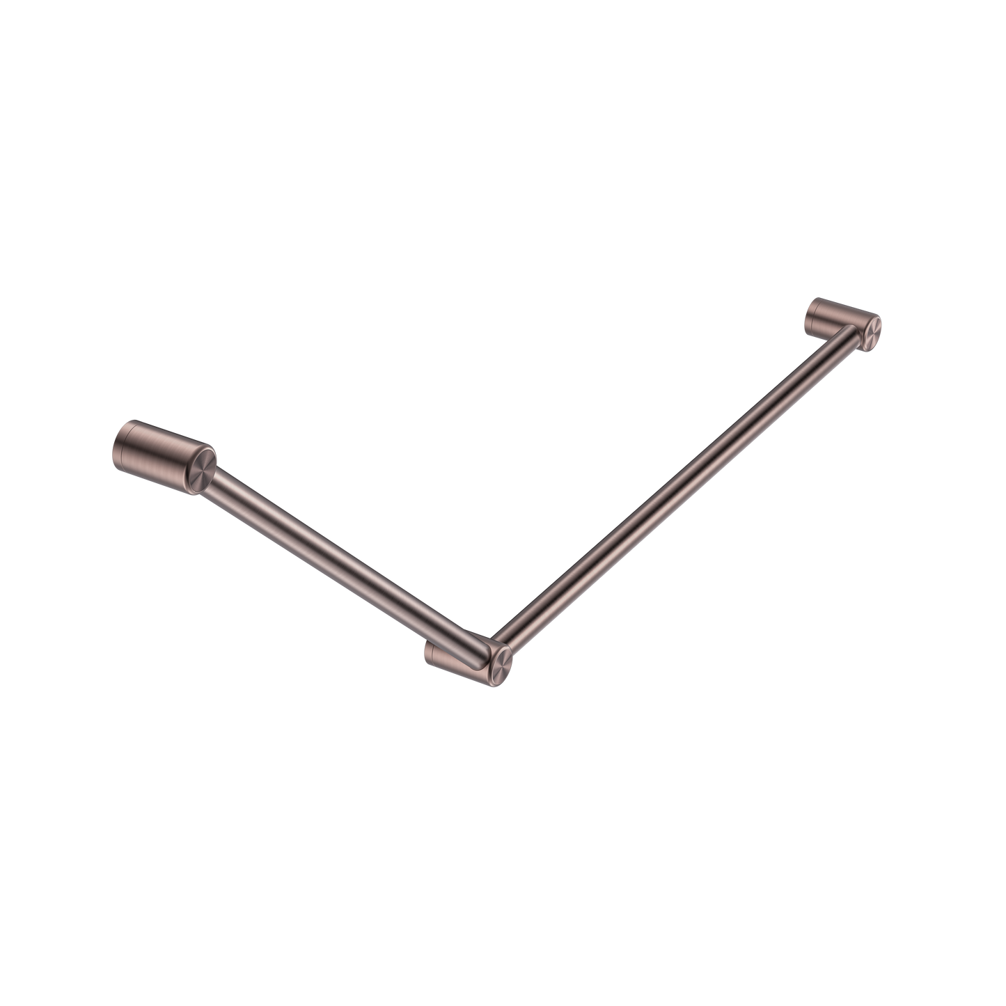MECCA CARE 32MM DDA ACCESSIBLE TOILET GRAB RAIL SET 45 DEGREE 750X900MM BRUSHED BRONZE
