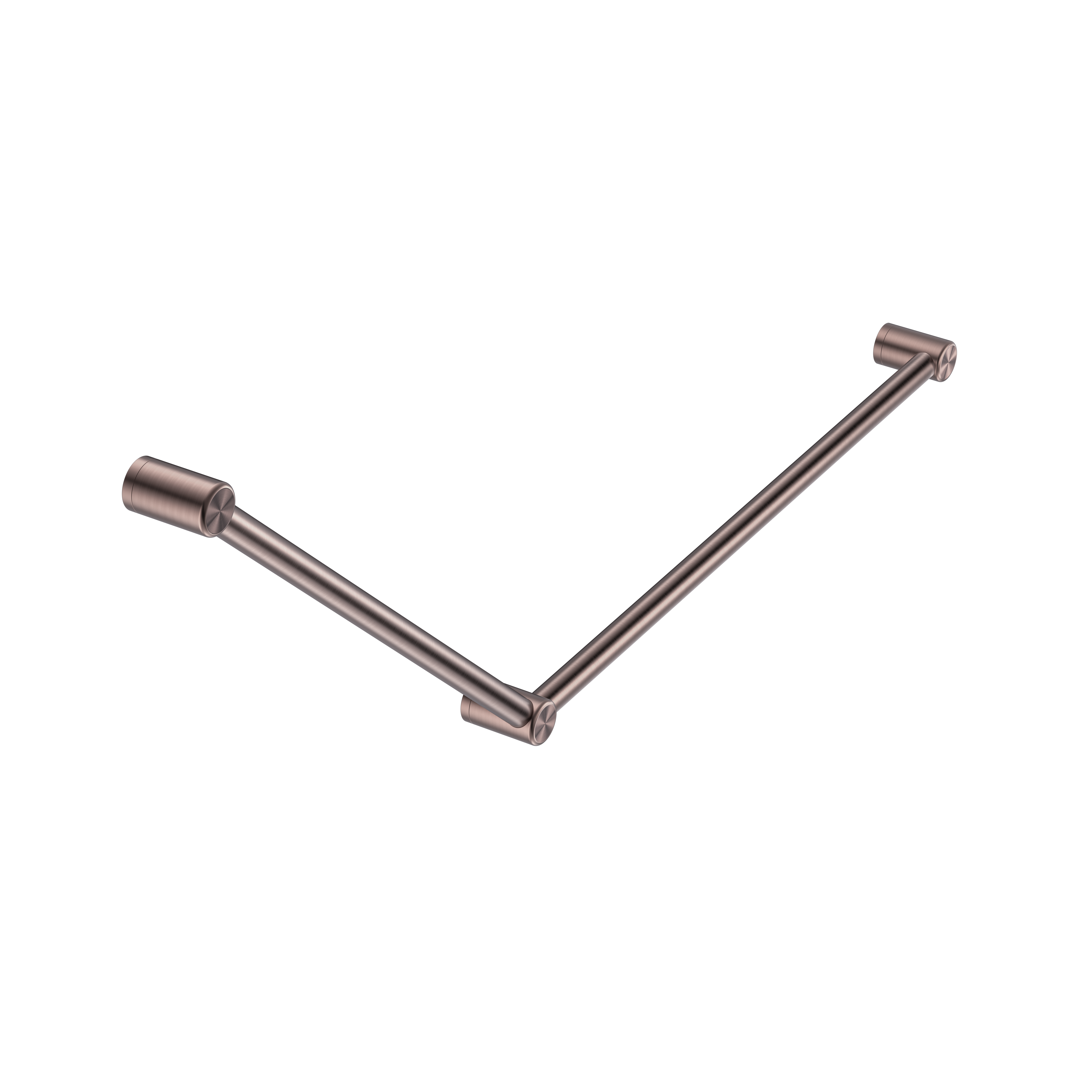 MECCA CARE 32MM DDA ACCESSIBLE TOILET GRAB RAIL SET 45 DEGREE 750X900MM BRUSHED BRONZE