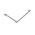 MECCA CARE 32MM DDA ACCESSIBLE TOILET GRAB RAIL SET 45 DEGREE 750X900MM CHROME